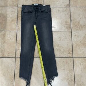 William Rast Grey Ankle Cropped Jeans